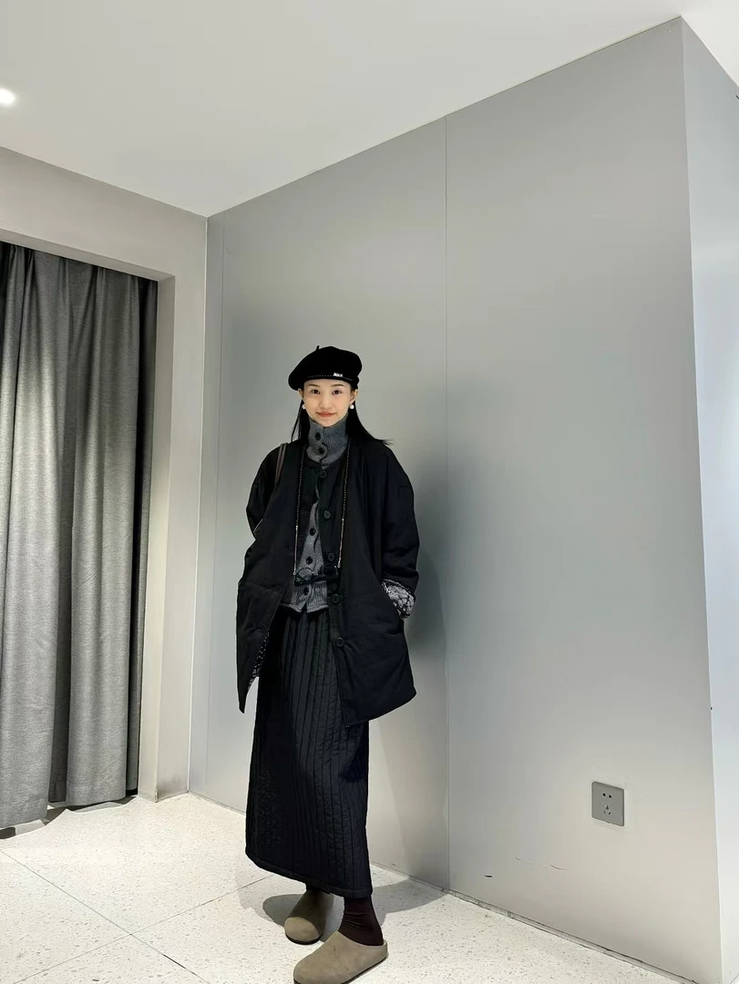 吧吧啦-两面穿棉服外套