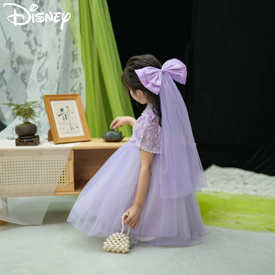 【TZD】Disney/迪士尼2023夏季新款女童高定蕾丝连衣裙XFE2SQ115