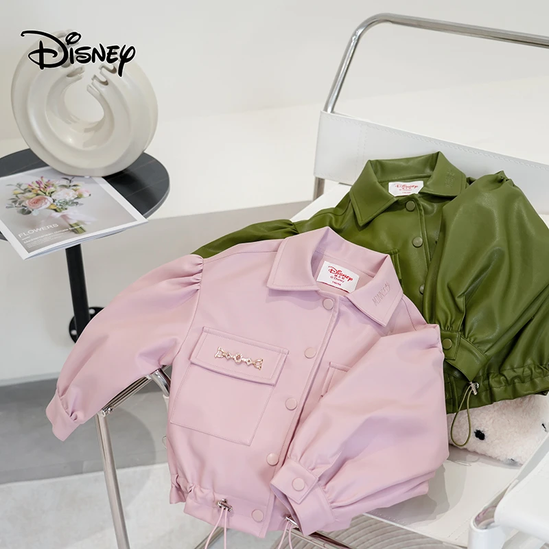 【TZD】Disney/迪士尼2023春秋女童皮衣洋气外套XFE1PJ211