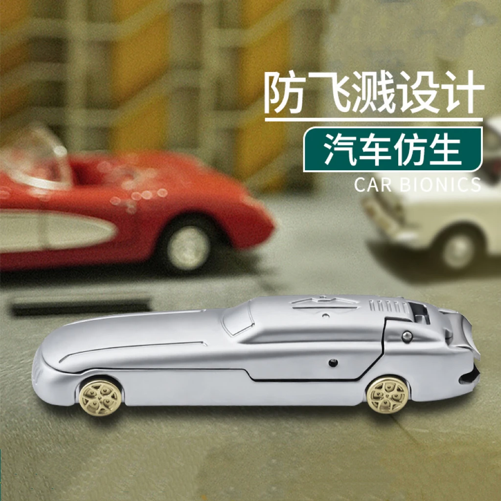 不锈钢大开口指甲刀汽车款指甲剪防飞溅指甲钳手机支架创意便携