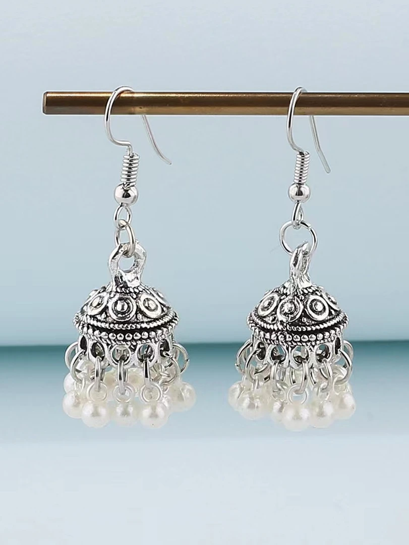 气质时尚纯手工民族风素款苗族长款耳环5508