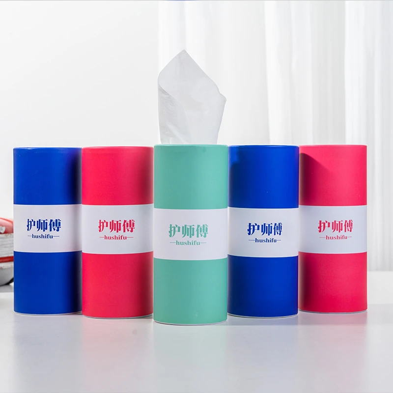 【c魅甄选】护师傅车载筒装纸巾抽取式一次性便携面巾纸5筒