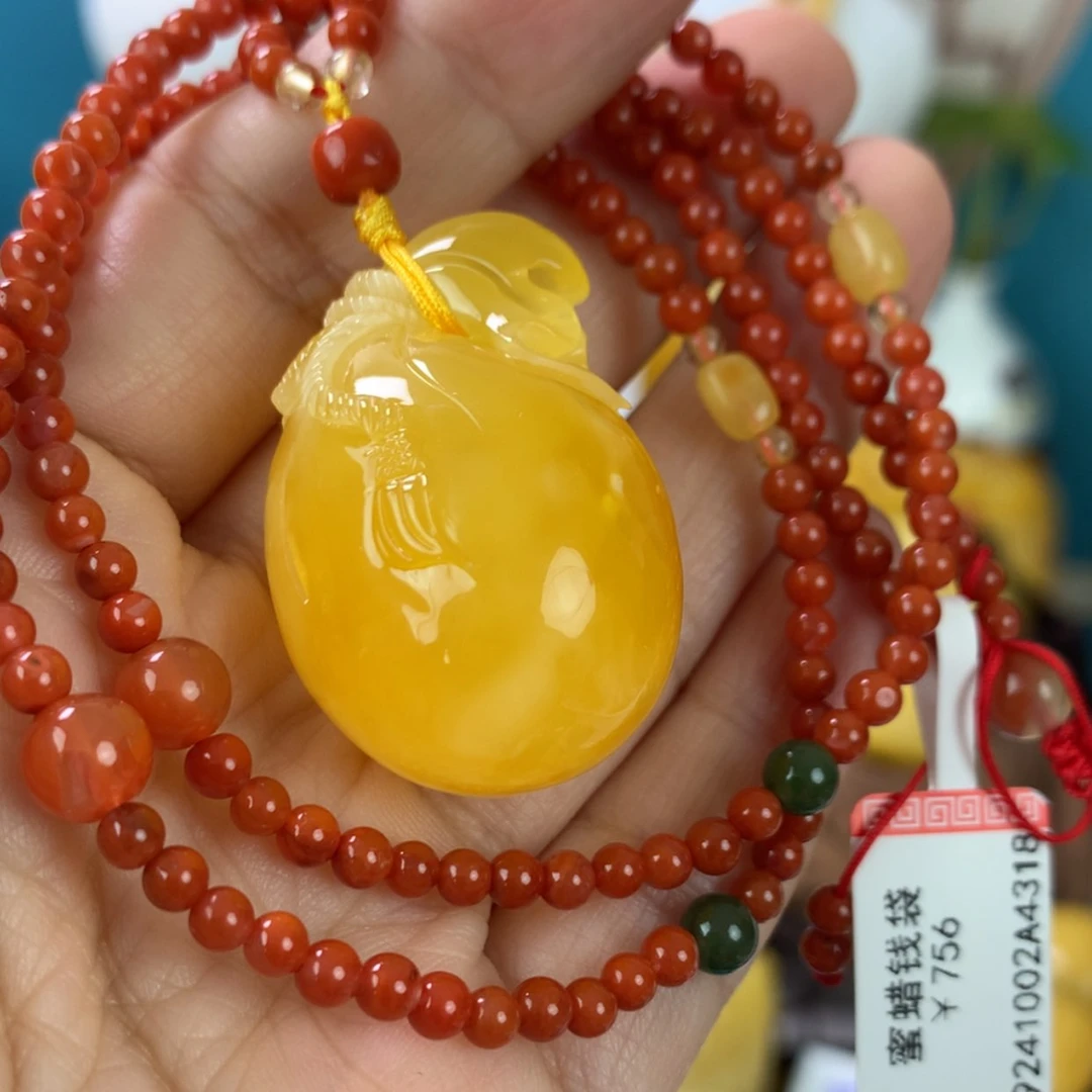 【闪购商品】蜜蜡吊坠(赠链)未镶嵌