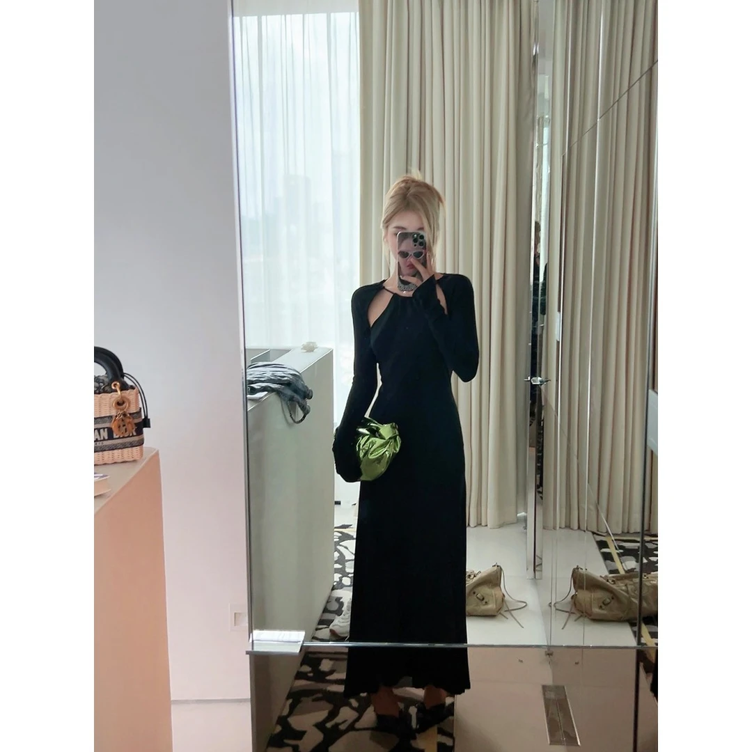 FORNI  完美主义 露肩系带连衣裙