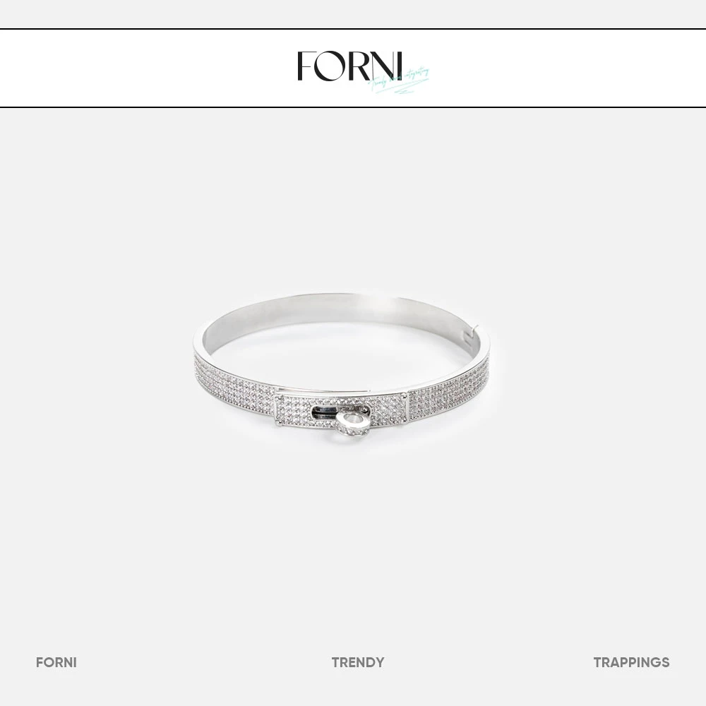 铜合金手镯 FORNI × YOYO 镶钻锁扣手镯