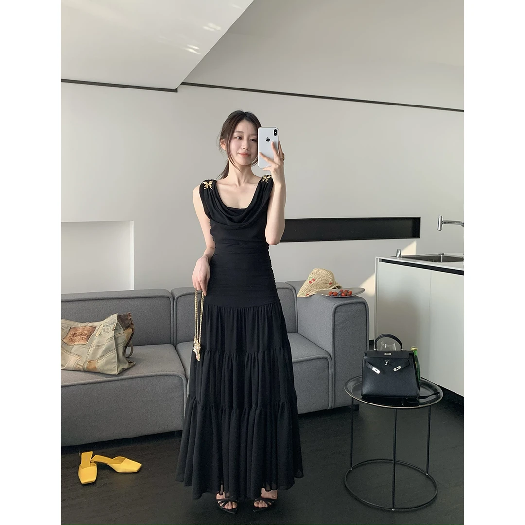 FORNI x YOYO 蝴蝶少女 时髦个性蝴蝶拼接连衣裙时尚夏季法式小众