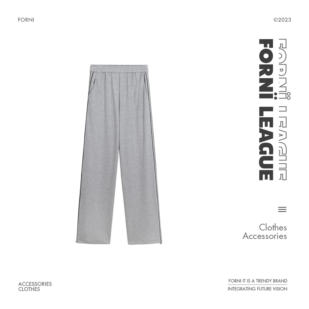 FORNI 腰带阔腿休闲裤