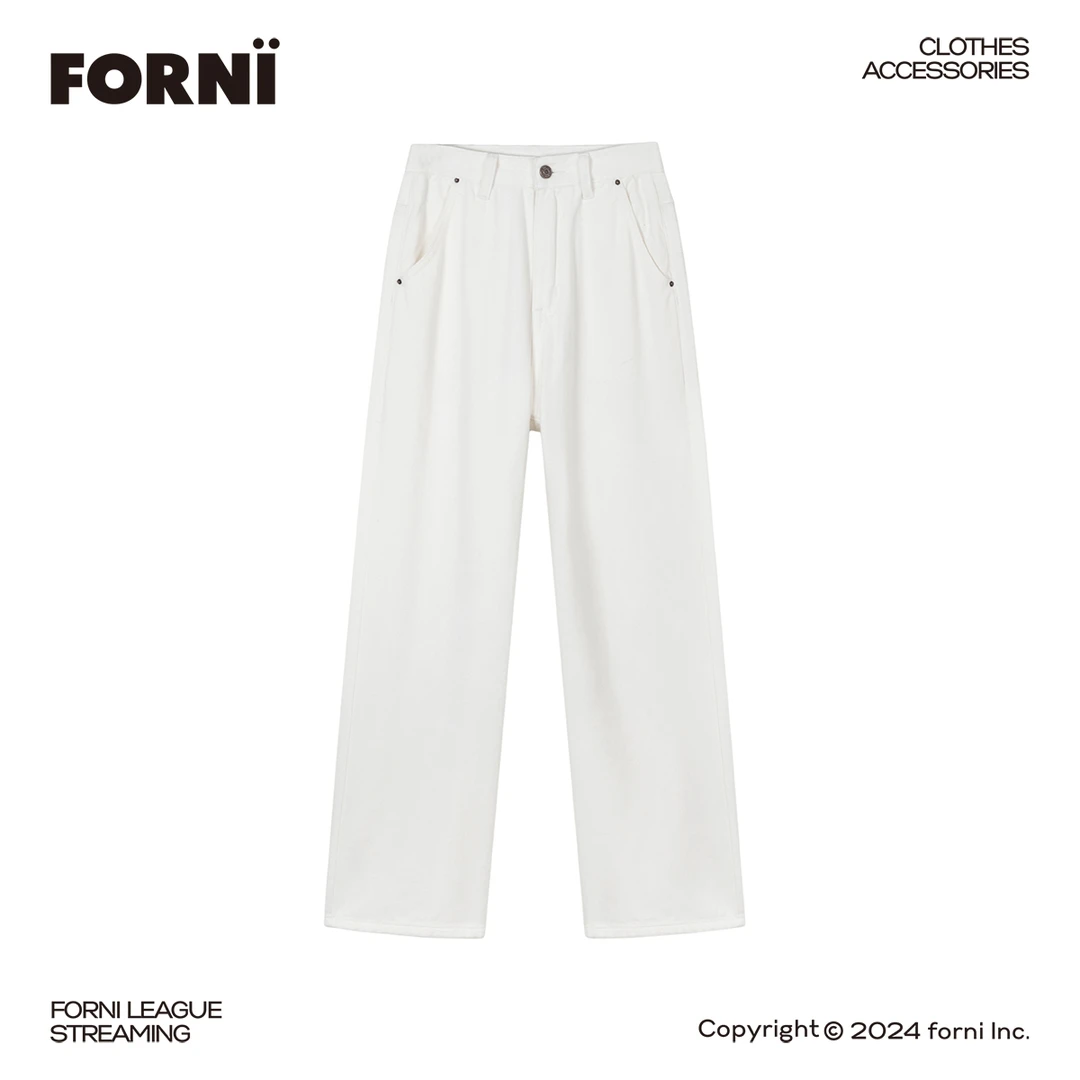 FORNI x YOYO 时髦不费力 秋冬高阶潮流宽松显瘦不挑人休闲牛仔裤