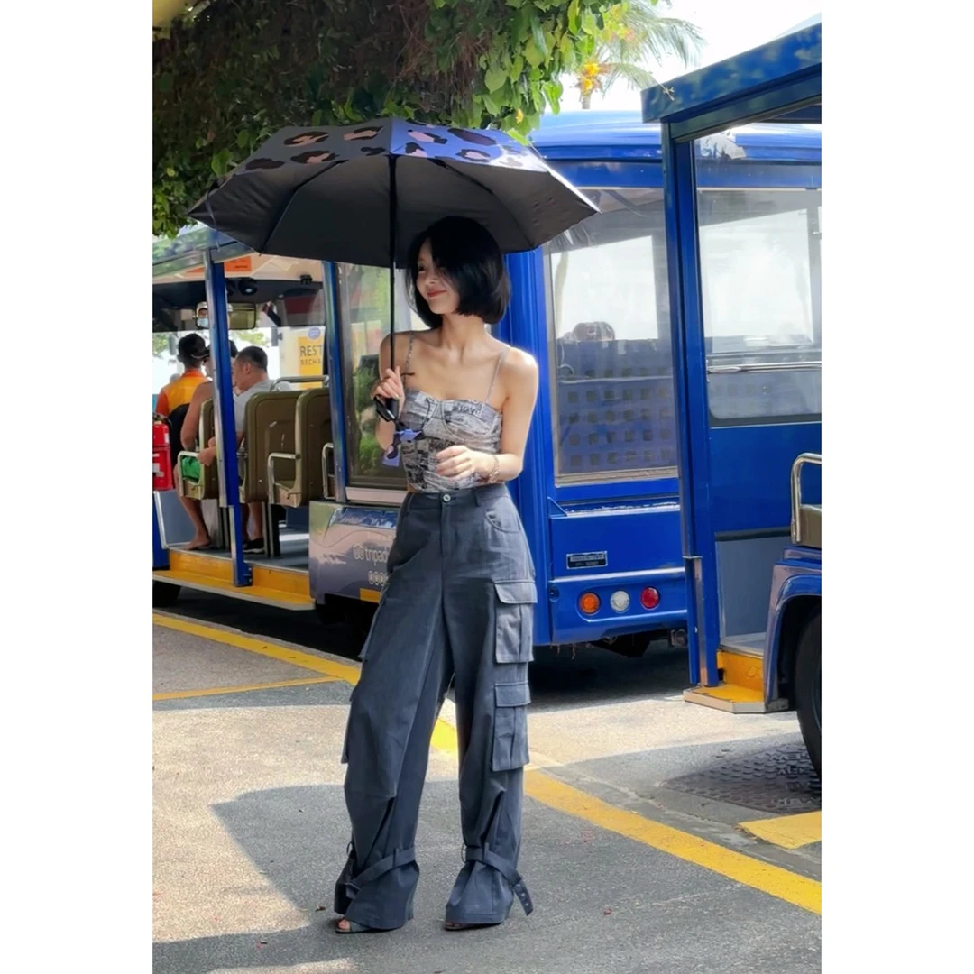 FORNI  x YOYO    甜妹也爱工装  阔腿工装长裤