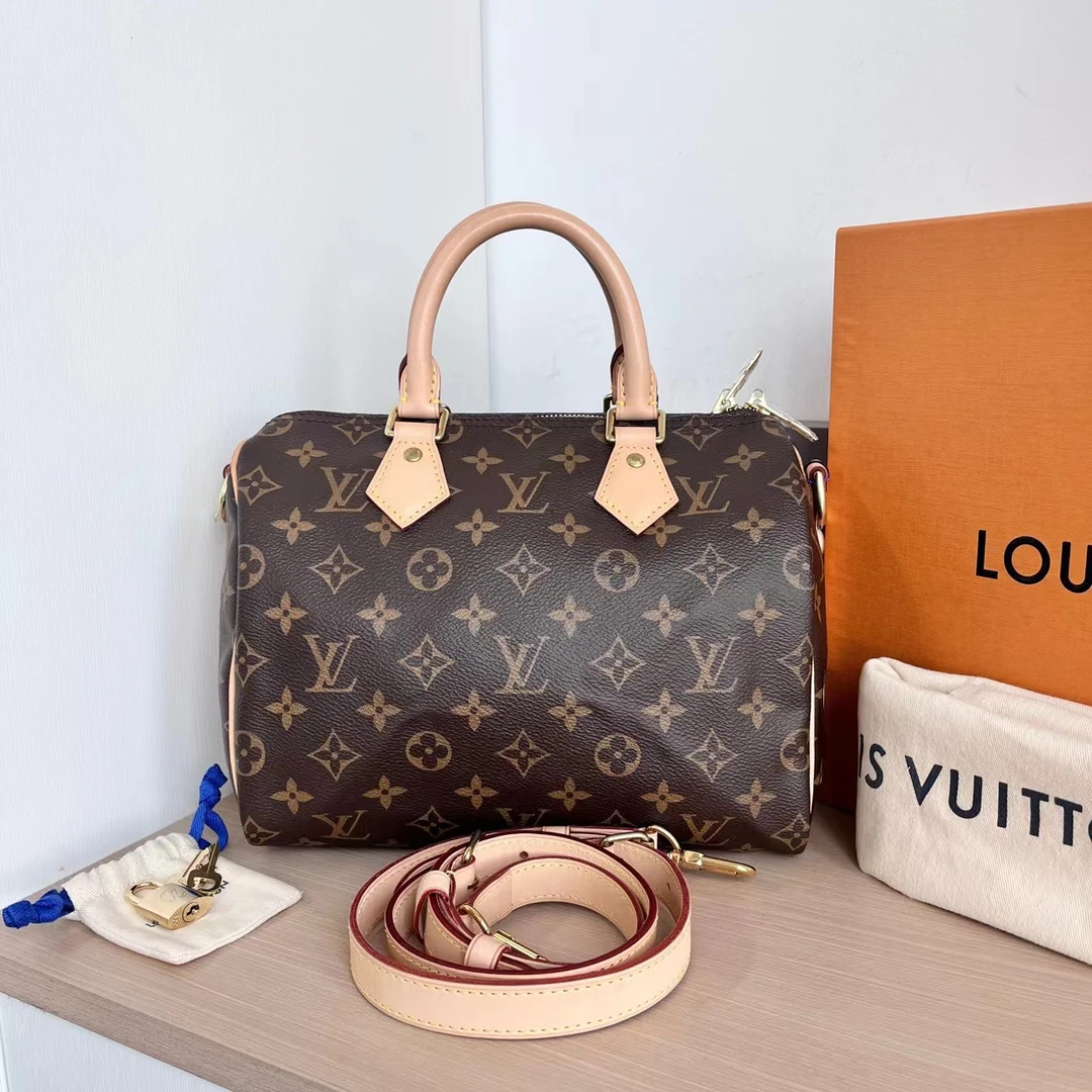 99新 LouisVuitton/路易威登 9596938 LVspeedy25肩带款 MB4168