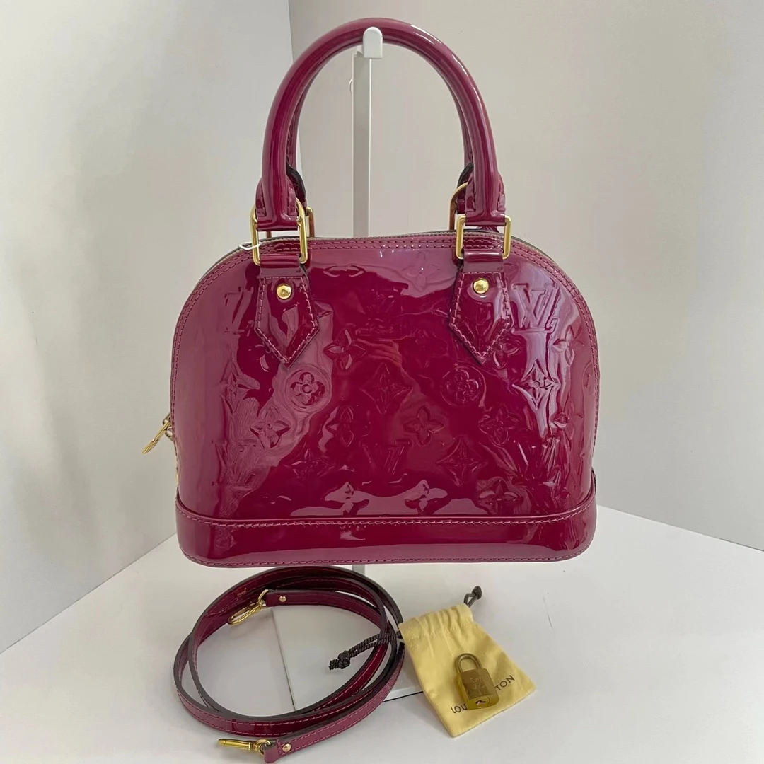 95新 LouisVuitton/路易威登  LV贝壳bb火龙果色 SN0156 Z0067