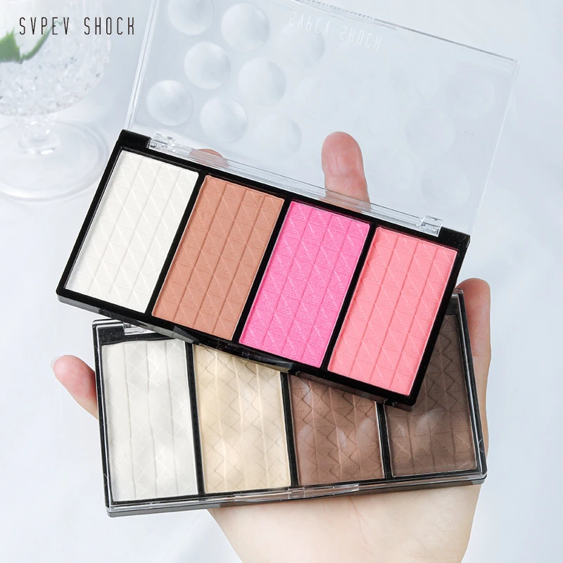 娘家四色同款腮红高光美颜液防水防汗细腻姿泊彩一体盘大地色哑光