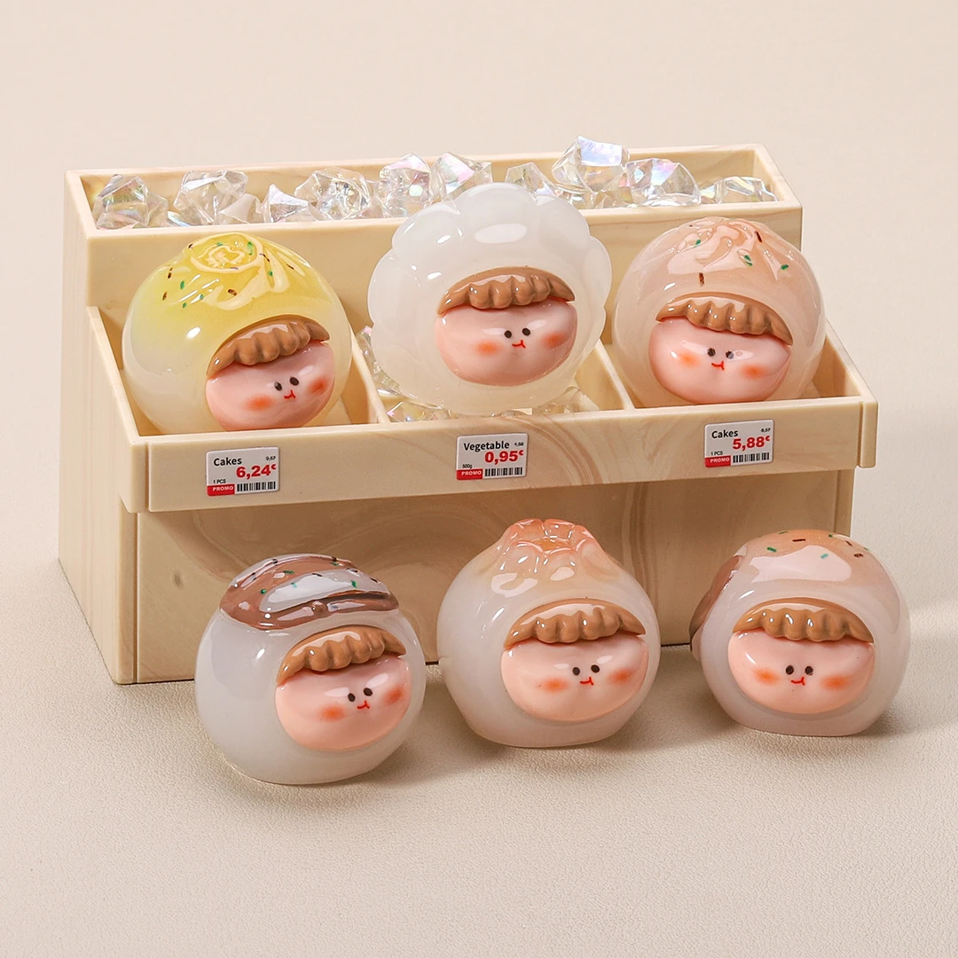 【栗子DIY九宫格对对碰玩法】夜光早餐包子馒头