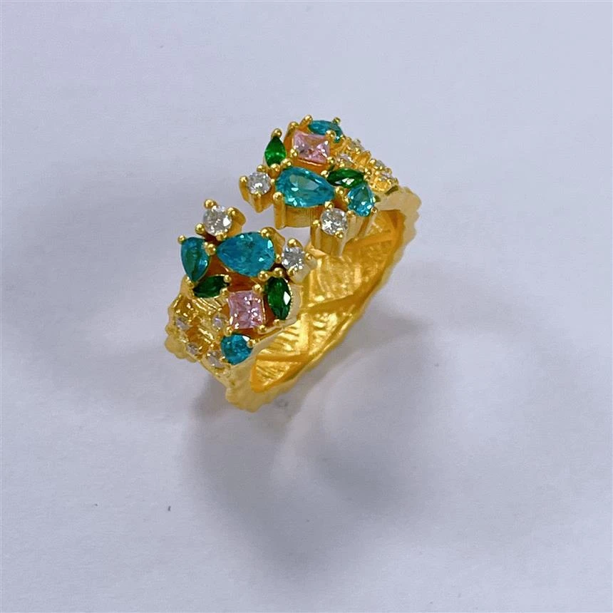 福满圆珠宝1 足金 足金宫廷璀璨繁星戒指