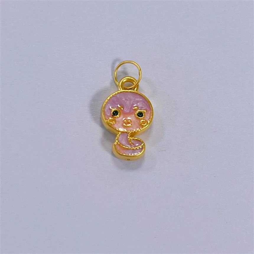 福满圆珠宝 足金 平安蛇吊坠（送合金链）