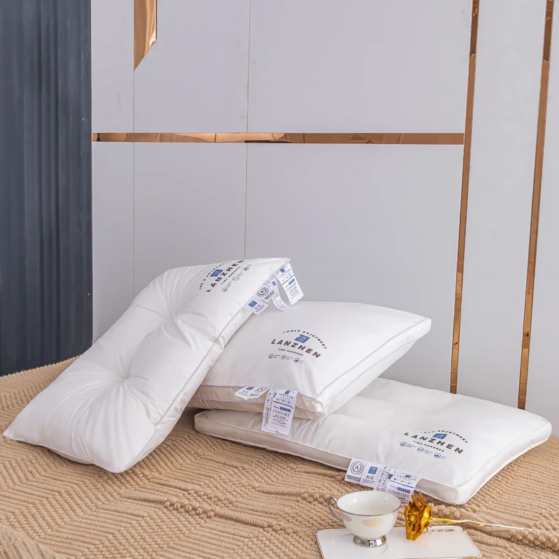 纯棉枕芯家用枕芯四季宿舍男女全棉枕柔软立体回弹