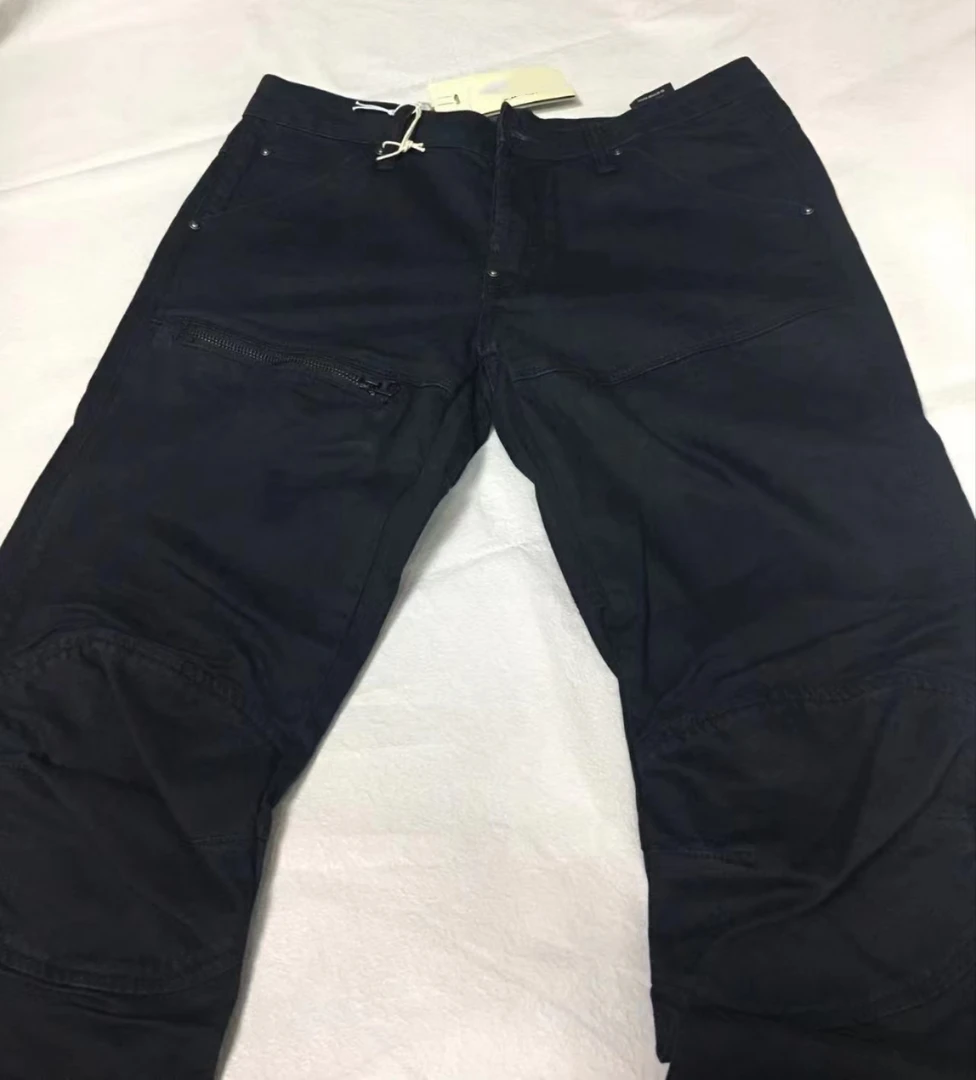 鸡家5620黑色牛仔裤经典直筒男裤三拉链秋冬