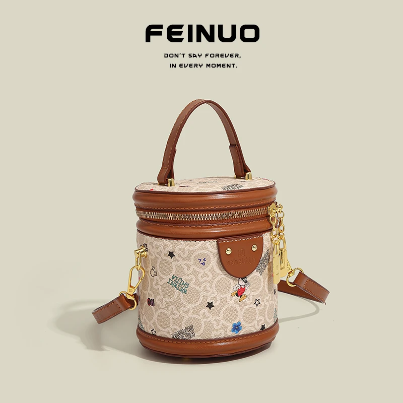【FEINUO/妃诺】小众设计水桶包高级感轻奢包女包2025新款斜挎包