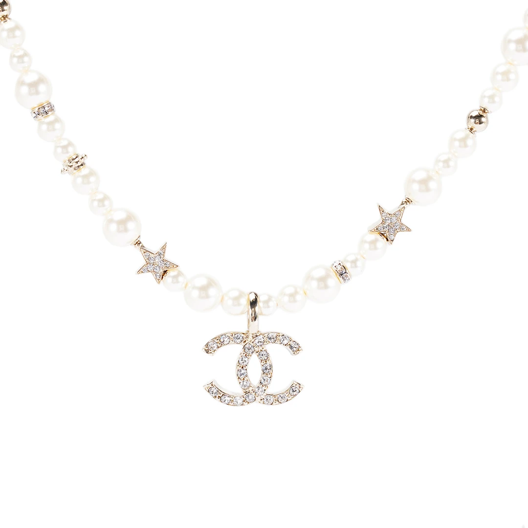 全新未使用 Chanel/香奈儿 项链23a手工坊星星珍珠/jlt004599/z