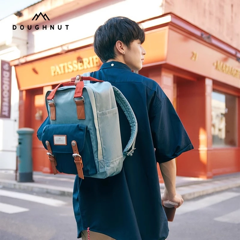 Doughnut【明星推荐】甜甜圈双肩包男女学生电脑包书包旅行背包L