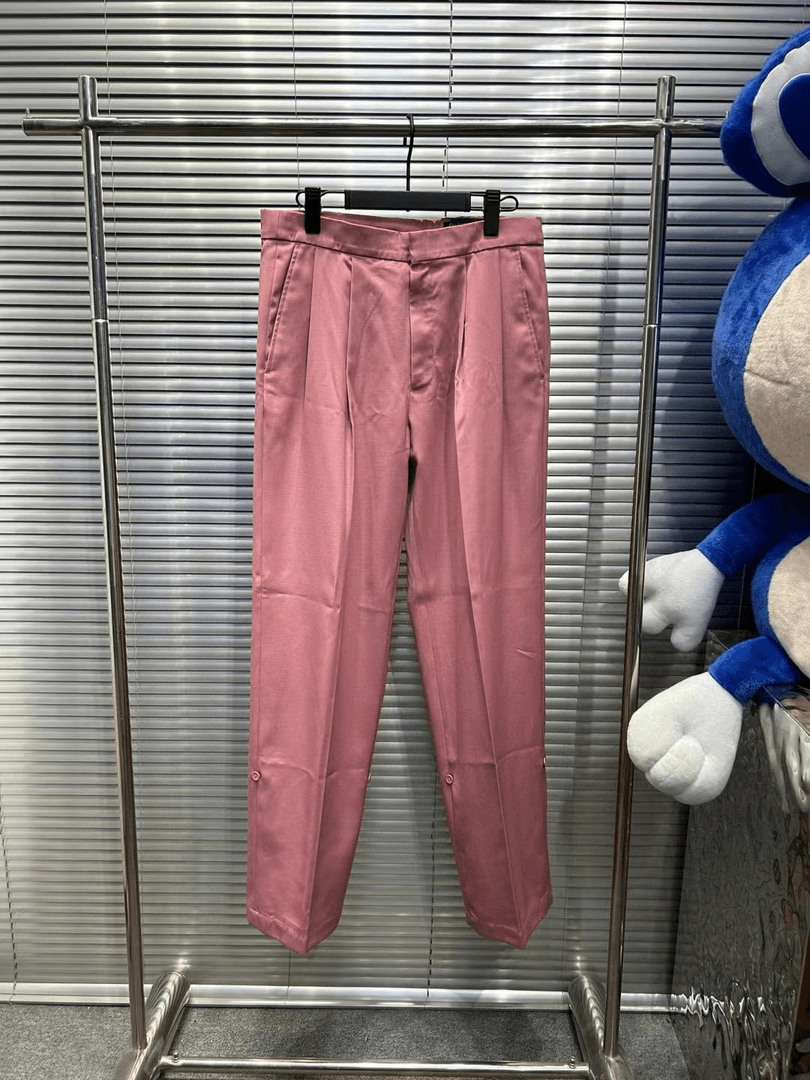 Louis Vuitton lv走秀限定粉色阔腿羊毛西裤42尺码/98新/代3750