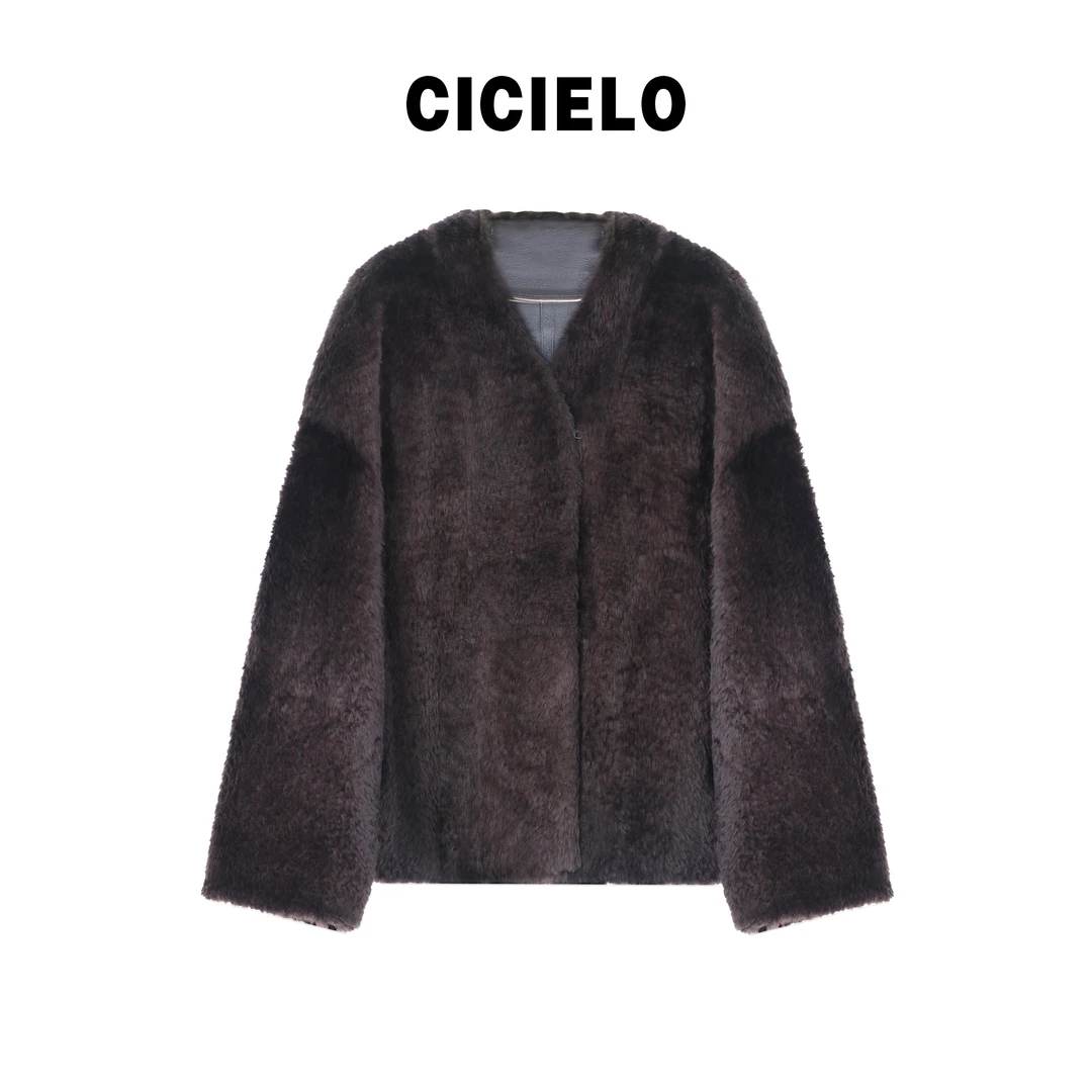 人造皮草 啦贡皮草气质轻奢短款女士时尚