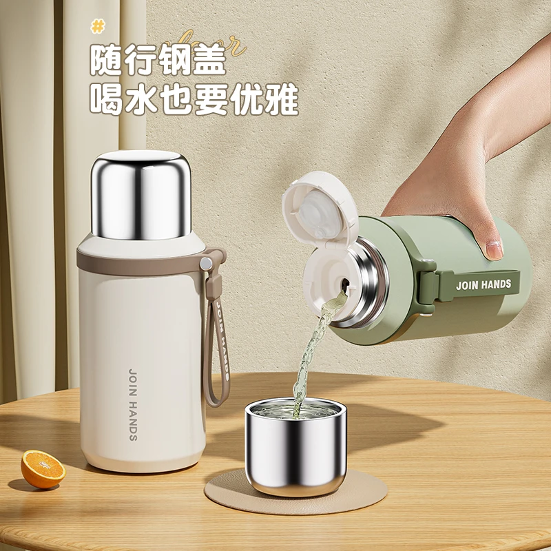 2024新款保温杯保暖水杯学生女士高颜值大容量杯子316不锈钢水壶