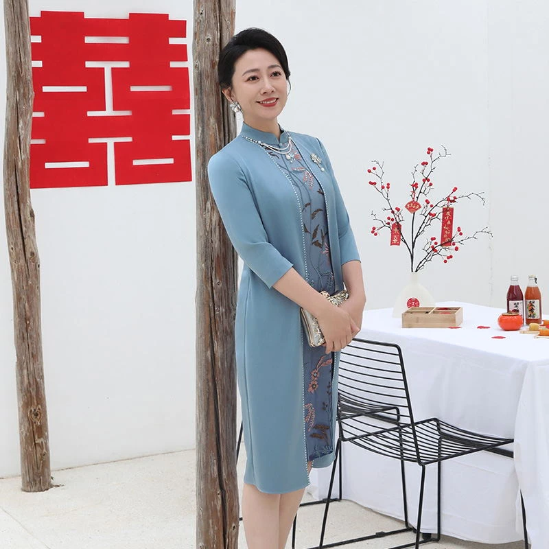 飞尼克斯婚礼礼服妈妈装中式中国风气质2UW171