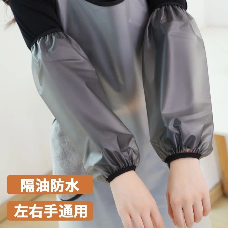 tpu皮防水袖套成人女士薄款护袖厨房家用男工作皮套袖