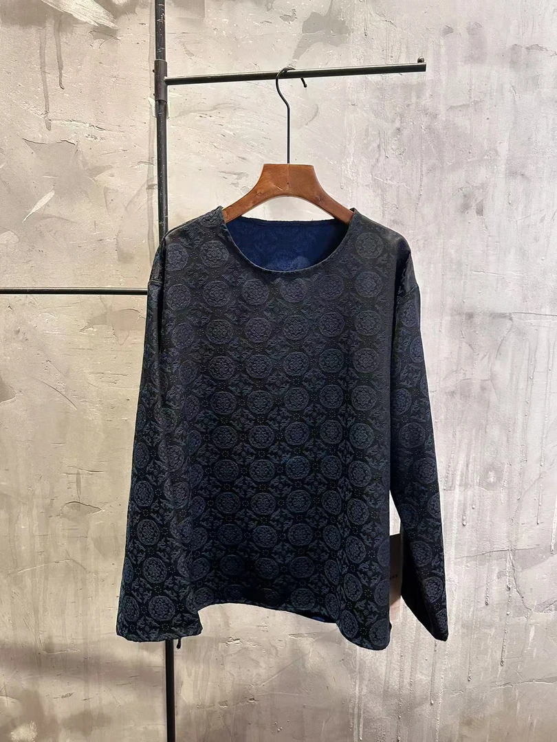 NatureDye 【美侖美奂】BL313196原创设计复古肌理花纹外衣