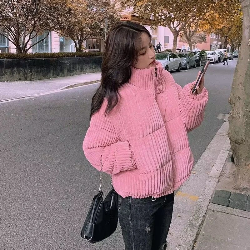 小个子短款棉服女2025秋冬学生洋气加厚保暖棉衣韩版百搭潮流外套