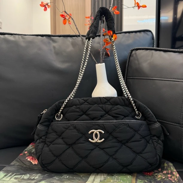 95新 Chanel/香奈儿 香奈儿泡芙包黑色