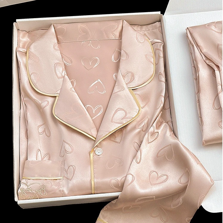 夏季冰丝睡衣女款爆款2025新款春秋女士家居服出门款高贵上档次