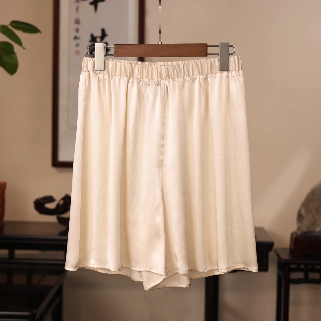 【京华苏艺】桑蚕丝松紧腰打底裤百搭短裤-56210045