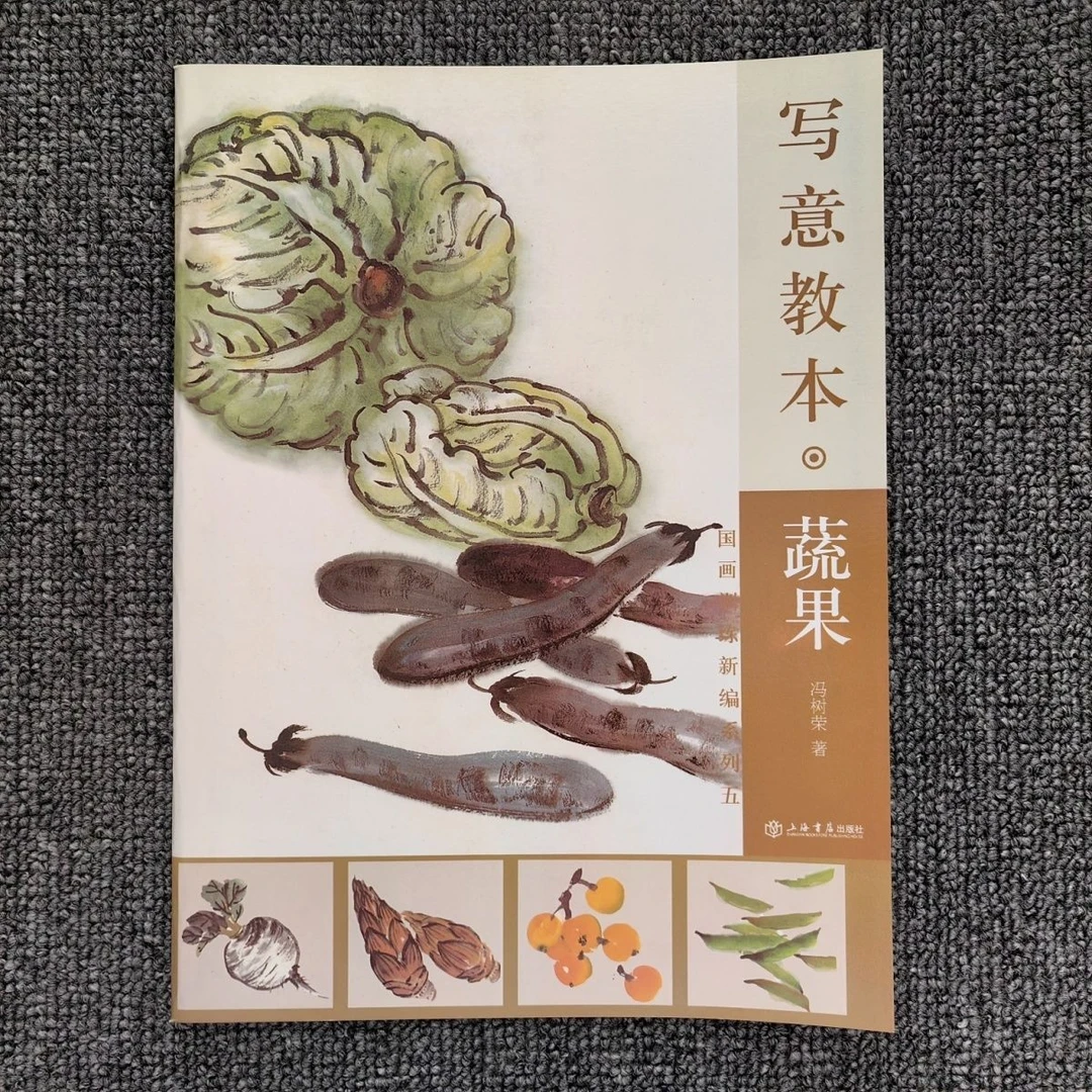 写意教本蔬果国画训练新编中国画写意画技法讲解入门教程临摹范本