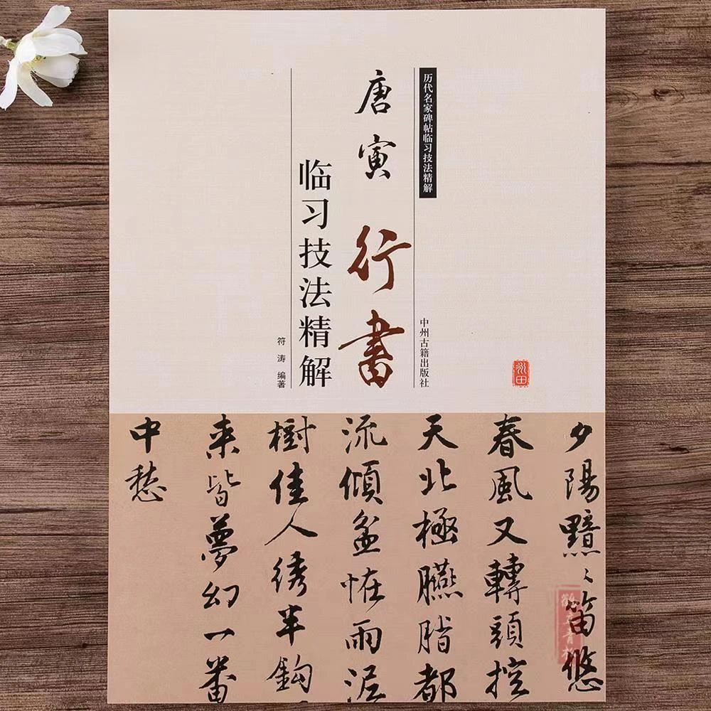 唐寅行书临习技法精解 历代名家碑帖 落花诗册 唐伯虎书法教程