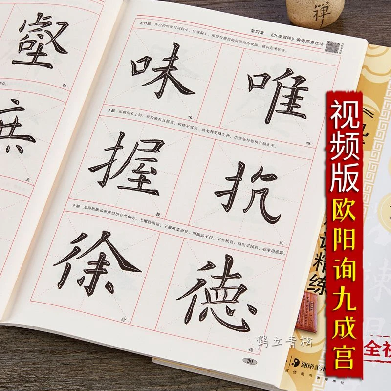 微瑕 欧体欧阳询九成宫碑精讲精练毛笔书法等级考试培训 升级版