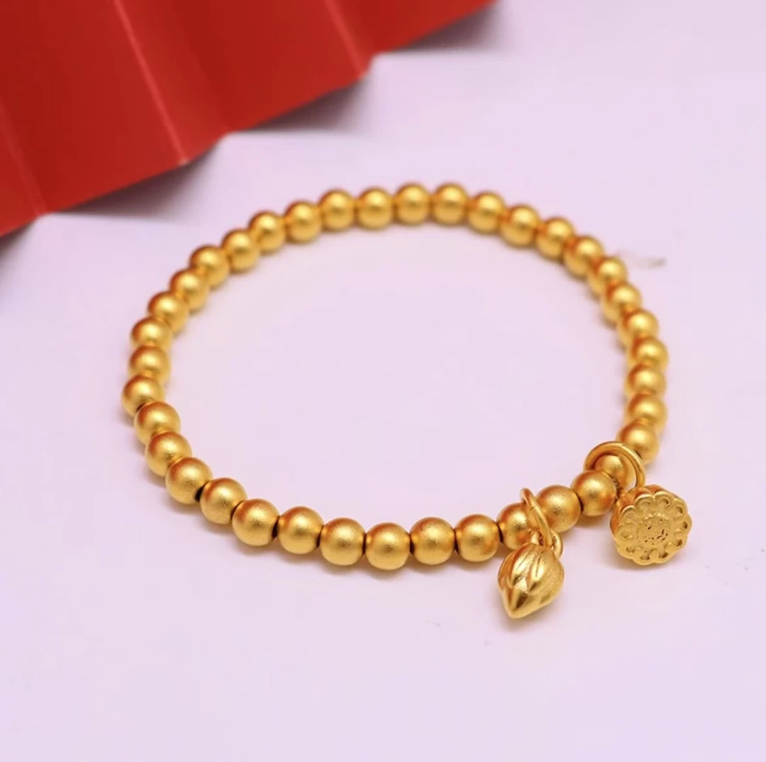 【大福品牌专属】新中式复古简约 精致版4mm两世欢手链