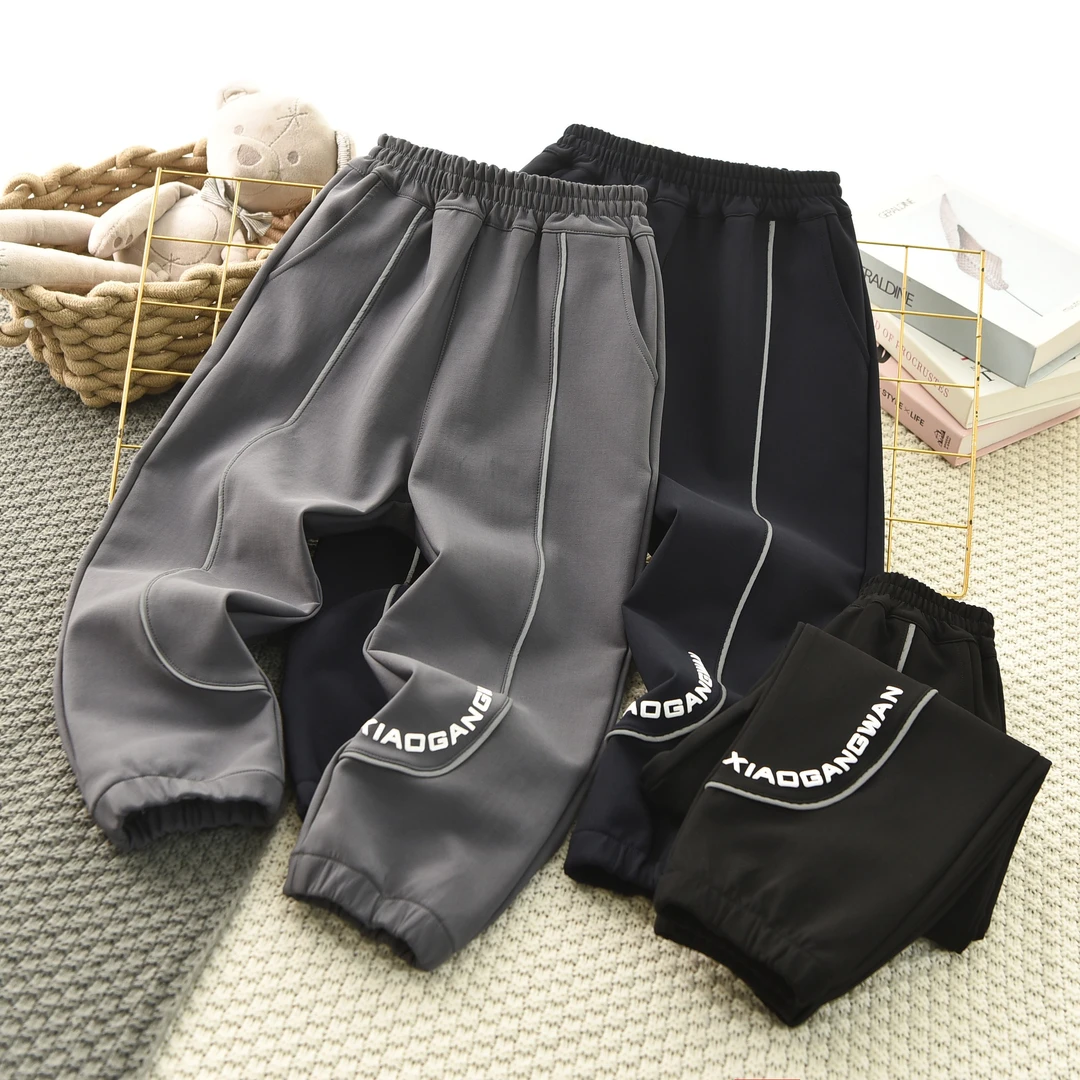 23046秋季男童裤子儿童春秋休闲裤宽松中大童秋款运动裤