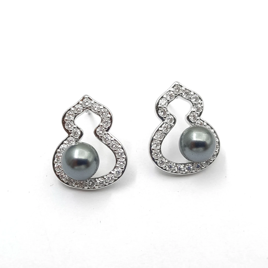 铜合金合成锆石耳饰 MM3HYM-31872 耳饰时尚气质轻奢百搭小众