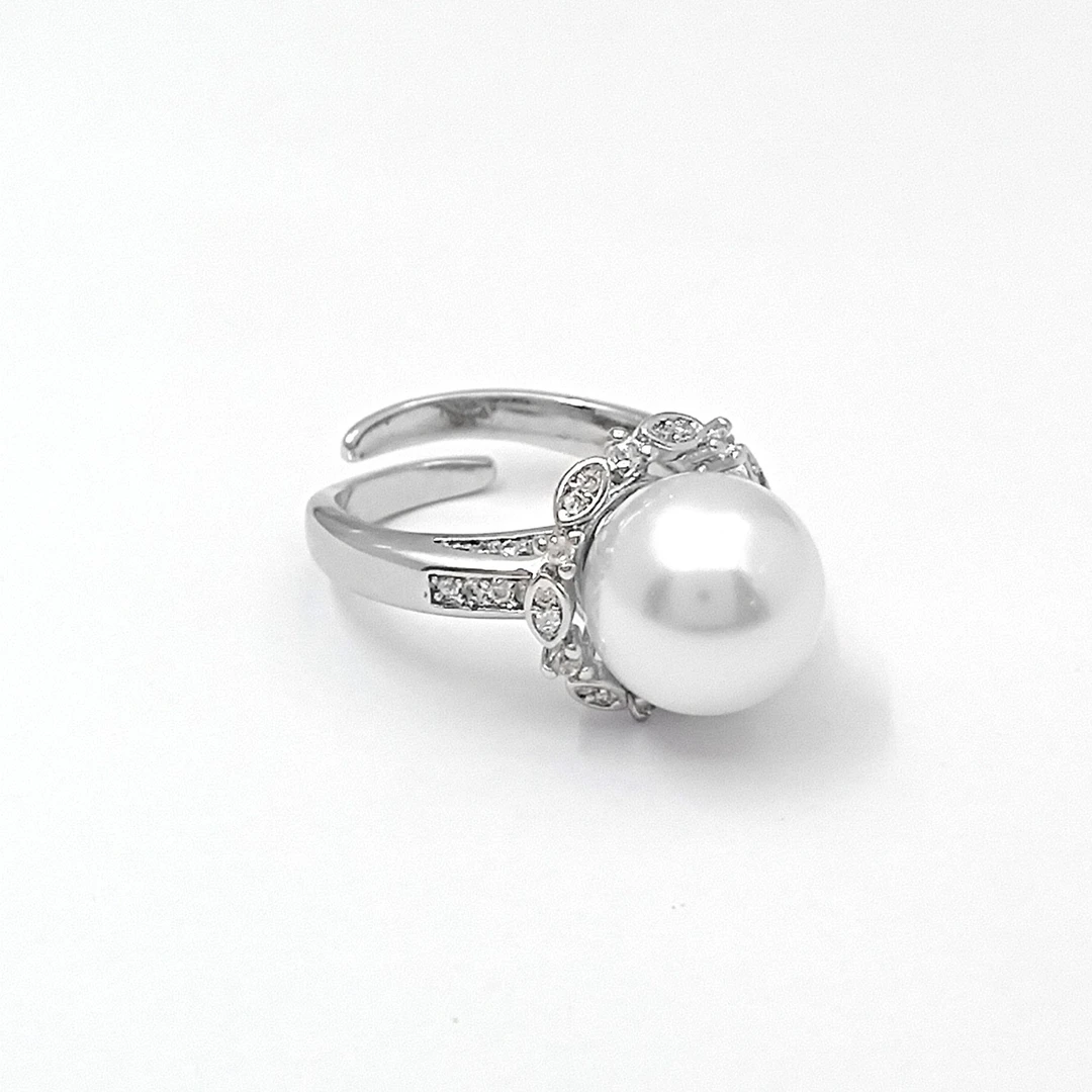 铜合金合成锆石戒指 FXLM-51908 戒指小众时尚气质百搭精致