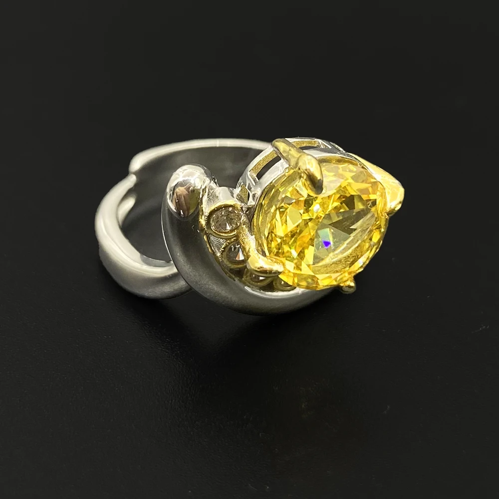 925银合成锆石戒指 EE4YK-34324 戒指小众简约精致欧美百搭