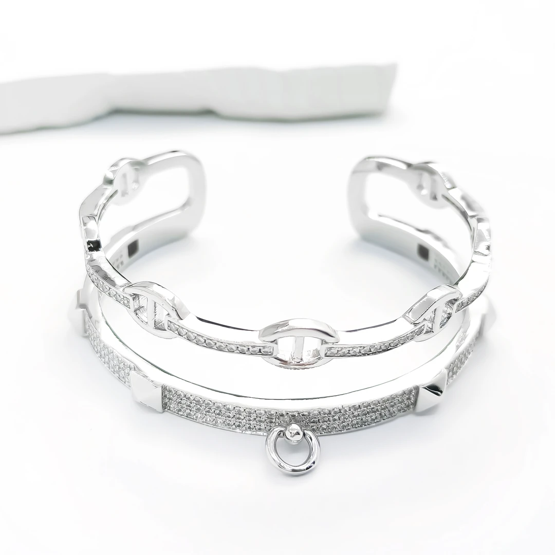 铜合金合成锆石手镯 JTQX-55827 手镯简约欧美时尚轻奢气质