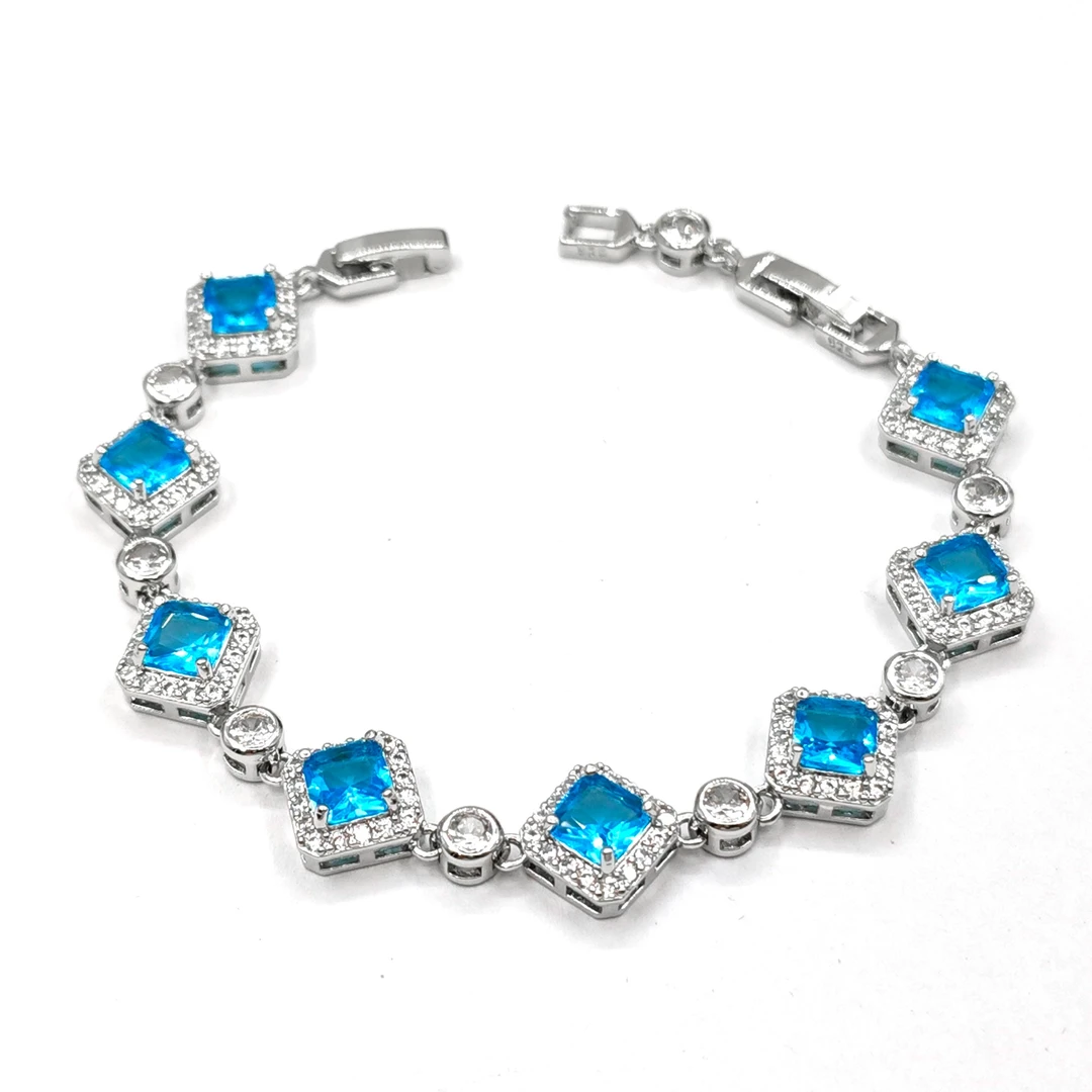 铜合金合成锆石手链 KDMX-51075 手链欧美时尚精致气质大方轻奢