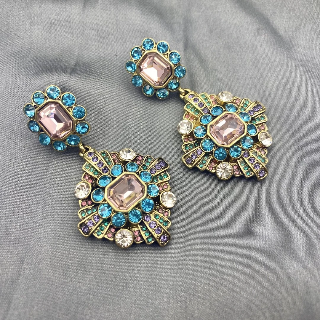 合金合成锆石耳饰 KK11MN-30177 耳饰个性简约小众简约欧美