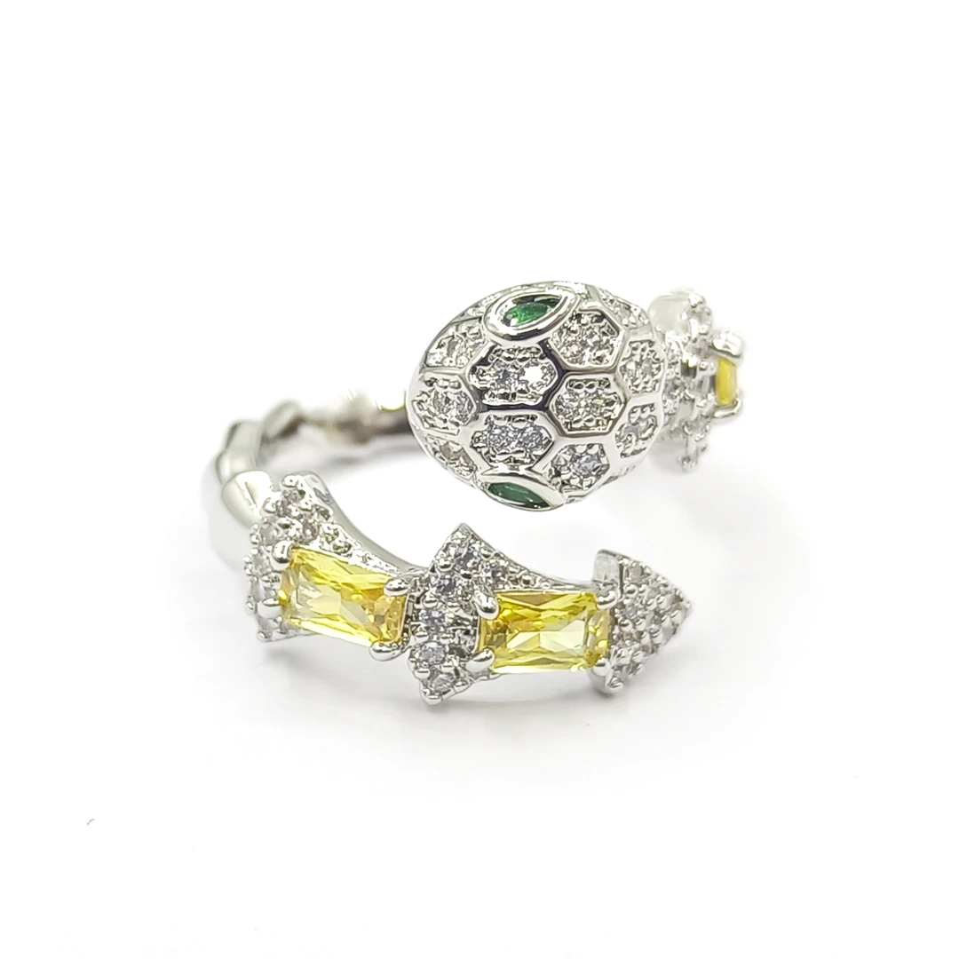 铜合金合成锆石戒指 JJ1LX-36098 戒指轻奢精致欧美时尚气质大方