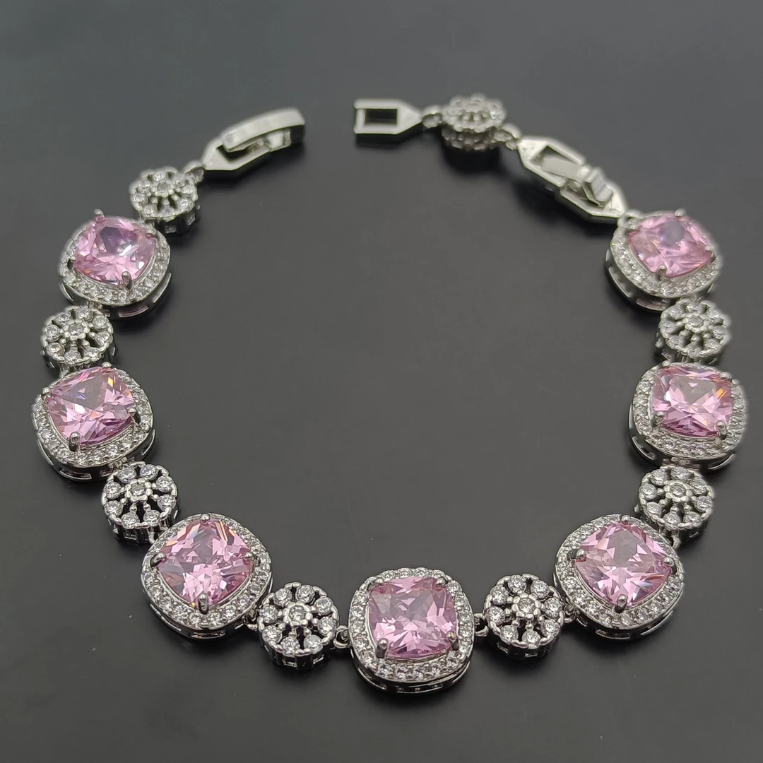 铜合金合成锆石手链 O3KDMX-33596 手链轻奢百搭气质大方欧美