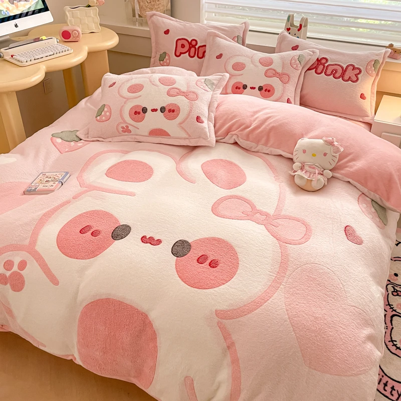 LangSha/浪莎 2024新款大版雪花绒四件套-风格二