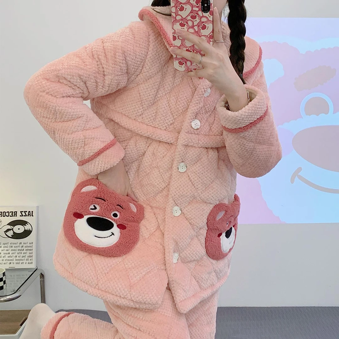 【三层夹棉加绒加厚】月子服冬季产后孕妇睡衣哺乳喂奶保暖外穿家居