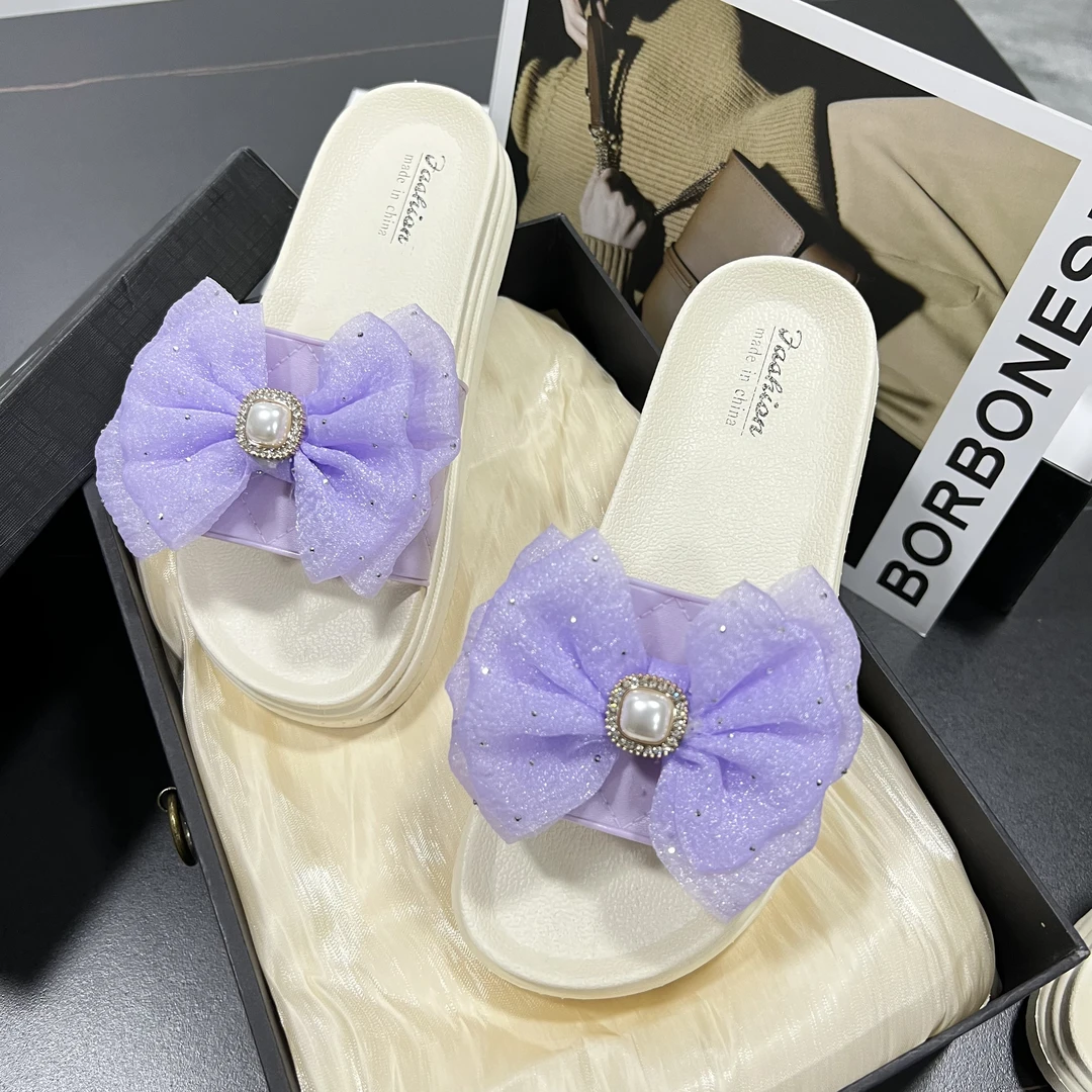 2023年新款时尚防滑厚底鞋子网红休闲女生拖鞋百搭外穿ins